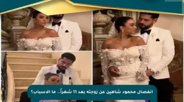 انفصال محمود شاهين عن زوجته بعد 11 شهراً.. ما الأسباب؟